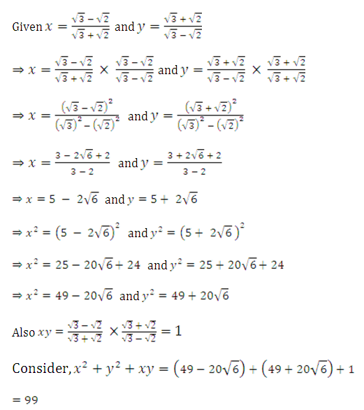 Find The Value Of X2 Y2 Xy Polynomials Maths Class 9