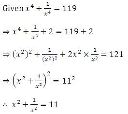 Please Solve If X 4 A 119 Then Value Of V A Is Maths Algebraic Expressions And Identities 1147 Meritnation Com